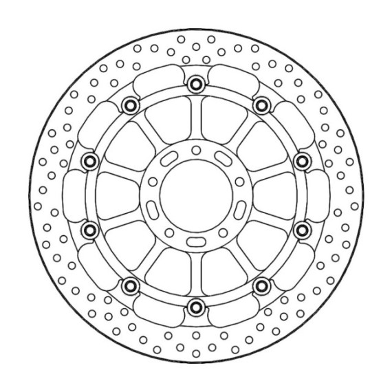Moto-Master Racing Halo Brakedisc front Ducati: Monster 1200 S/R, Multistrada 12