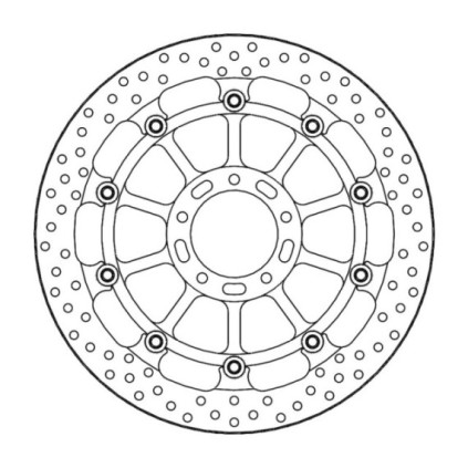 Moto-Master Racing Halo Brakedisc front Ducati: Monster 1200 S/R, Multistrada 12
