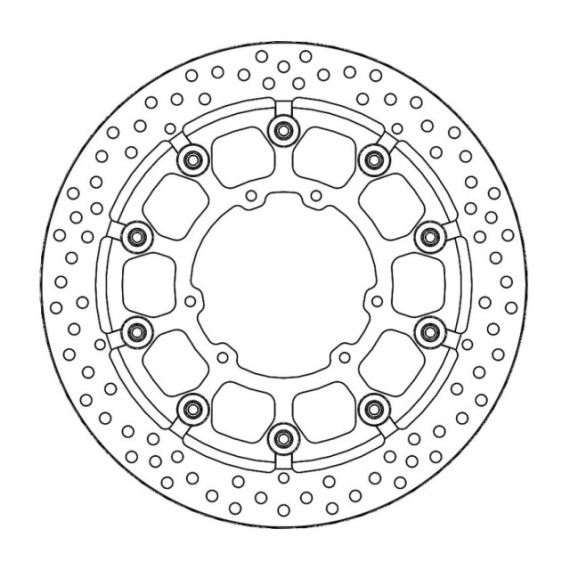 Moto-Master Supermoto Racing Brakedisc front Honda (T-floater HALO Ø300x5.5x34mm