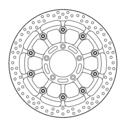 Moto-Master Prof. Halo Brakedisc front MV Agusta: F4 (T-floater 320x6.0x31mm)