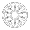 Moto-Master Prof. Halo Brakedisc front MV Agusta: F4 (T-floater 320x6.0x31mm)