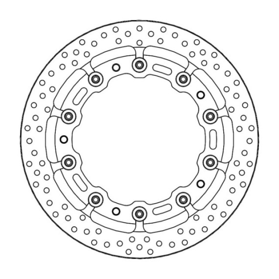 Moto-Master Prof. Halo Brakedisc front BMW: S1000RR (T-floater 320x6.0x34mm)