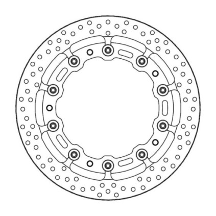 Moto-Master Prof. Halo Brakedisc front BMW: S1000RR (T-floater 320x6.0x34mm)