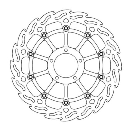 Motomaster Flame front disc left Ducati: Superbike 5mm