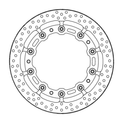 Motomaster Prof Halo front disc BMW: S1000RR(T-floater 320x7.1x30mm ABS)