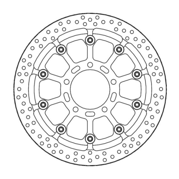 Motomaster Prof. Halo front disc Kawasaki: ZX6R, ZX10R (T-floater 310x6.0x30mm)