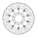 Motomaster Prof. Halo front disc MV Agusta: F4 (T-floater 320x7.1x30mm)