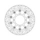 Motomaster Supermoto Racing front disc Kawasaki (T-floater HALO Ø320x5.5x34mm)