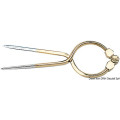Divider mirror polished brass 177 mm
