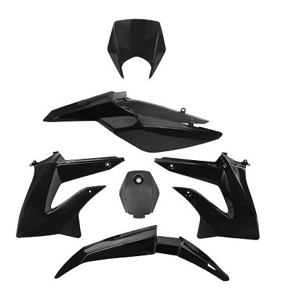 Bodywork kit, Black, Derbi Senda DRD X-Treme 11-17, Gilera RCR,SMT 11-17