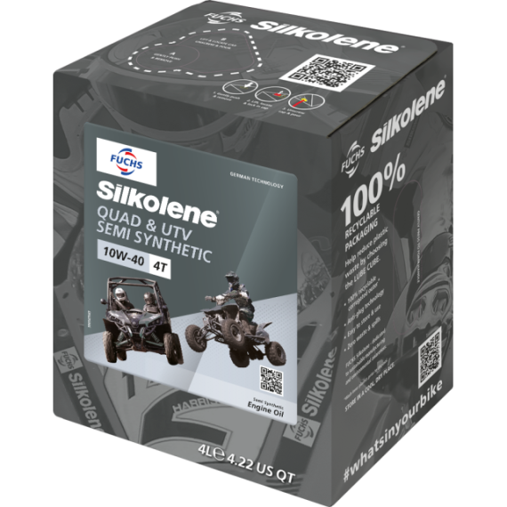 Silkolene Quad ATV 10W-40 4L CUBE 