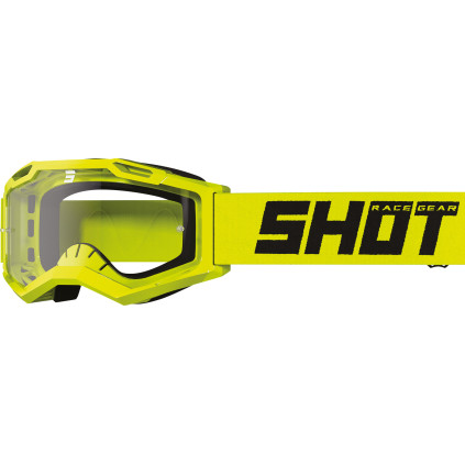 SHOT Goggles Assault 2.0 Solid Neon Yellow Glossy