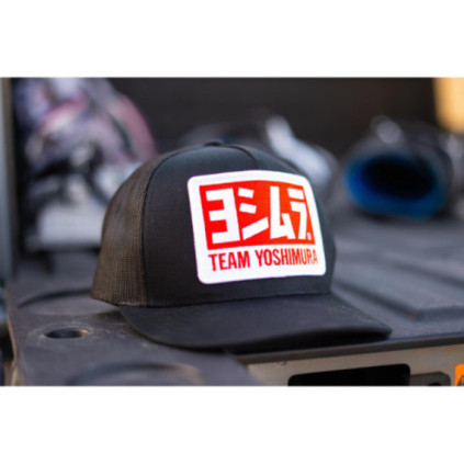 Yoshimura Team Snapback Trucker Hat Black
