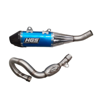 HGS Exhaust system 4T Complete set new design KTM450SX-F 19- Blue