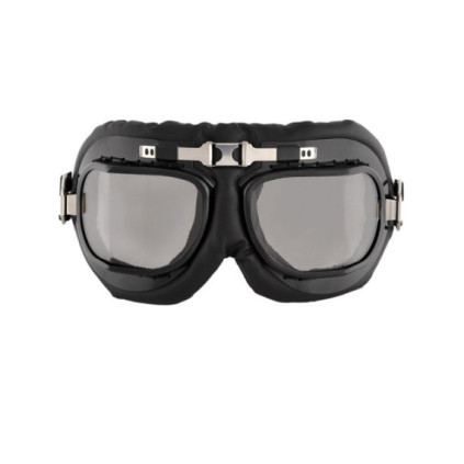 Grand Canyon Bikewear Leather Goggles Flyer Black Bended glasses