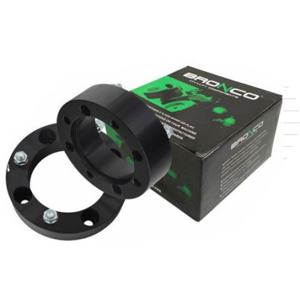 "Bronco Wheel spacers UTV 1"" 4/110-12mm pair Black"