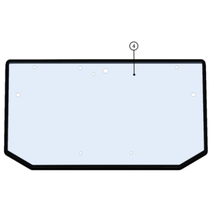 DFK Front glass + frame Can-Am Maverick Trail