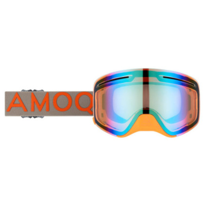 AMOQ Vision Vent+ Magnetic Goggles Gray/Orange - Gold Mirror