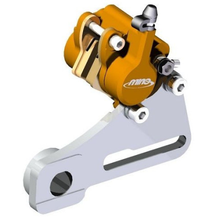 TMV 2Piston Rear Caliper SX65 09-.. Black (Incl. Pads)