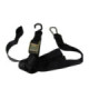 "TMV Tiedowns 1,5"" With Ass. Loop&coated S-Hook (2pcs)-Black"