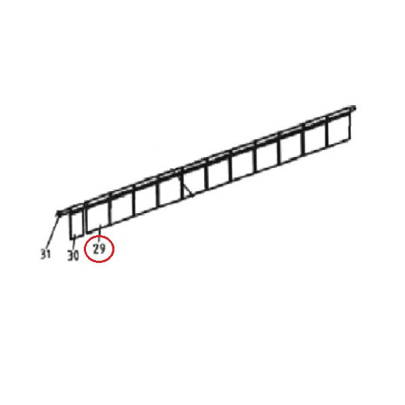 Bronco Protection plate long for flail mower 77-12490