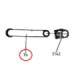 Bronco Drawbar axle for flail mower 77-12490