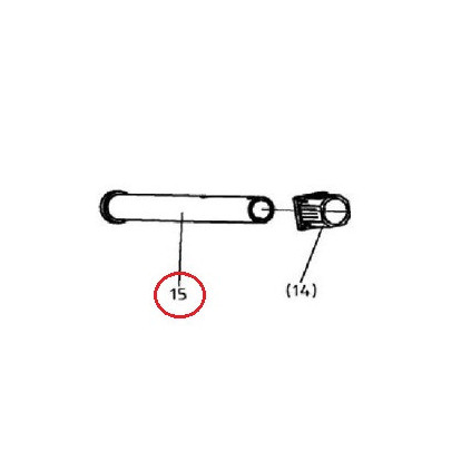 Bronco Drawbar axle for flail mower 77-12490