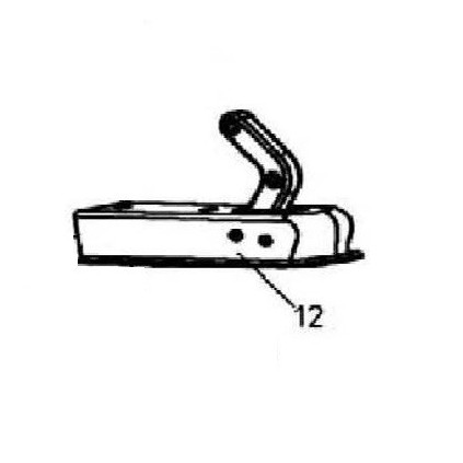 Bronco Towball connector for flail mower 77-12490