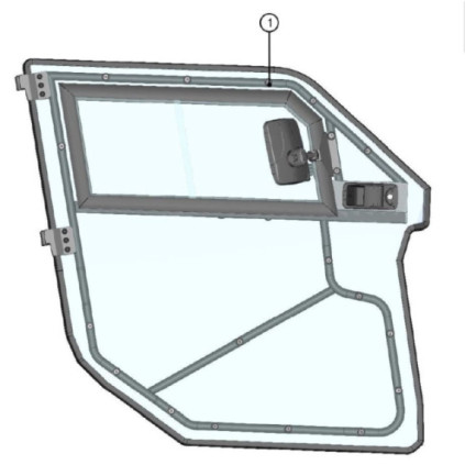 DFK Door panel Right Can-Am Maverick Trail