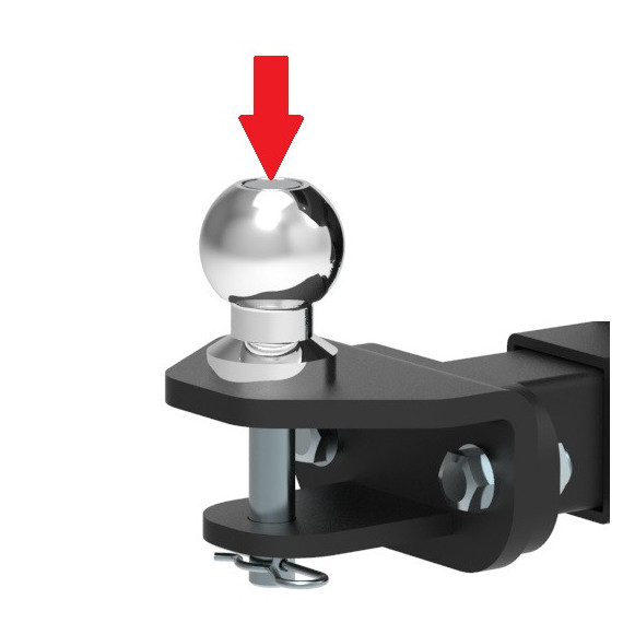 Bronco Towball lock pin for extension