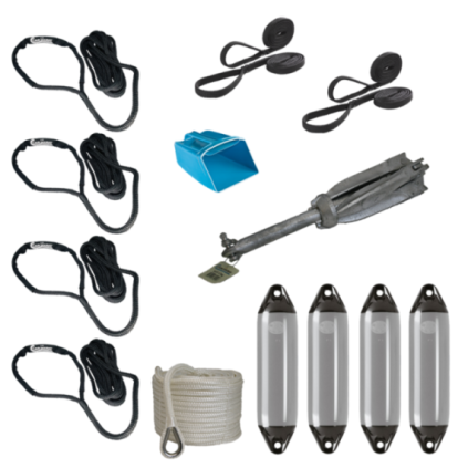 Liros Mooring kit Grey 12mm