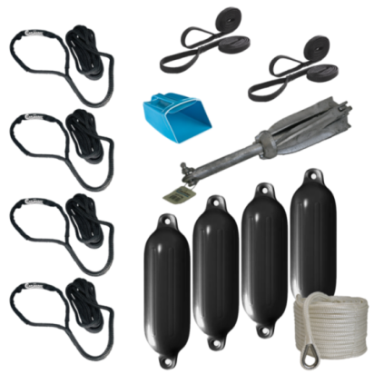 Liros Mooring kit Black 12mm