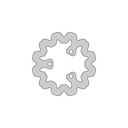 Delta Braking Brake disc, Rear, Ø180mm, Aprilia / Derbi Senda / Gilera / Rieju