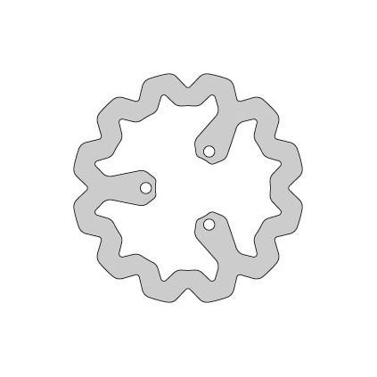 Delta Braking Brake disc, Rear, Ø220mm, Aprilia RX,SX / Derbi Senda