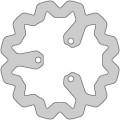 Delta Braking Brake disc, Rear, Ø220mm, Aprilia RX,SX / Derbi Senda