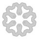 Delta Braking Brake disc, Rear, Ø220mm, Derbi Senda DRD
