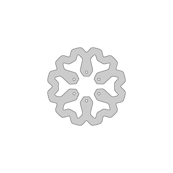 Delta Braking Brake disc, Rear, Ø220mm, Derbi Senda DRD