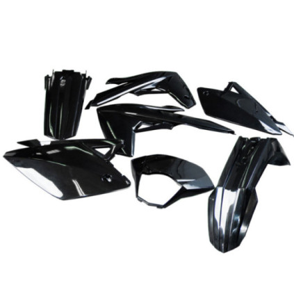 Garage Fairing kit, Black, Rieju MRT 50 15- , (7-parts)