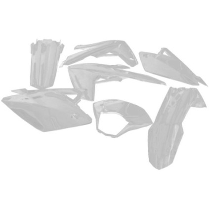 Garage Fairing kit, White, Rieju MRT 50 15- , (7-delar)