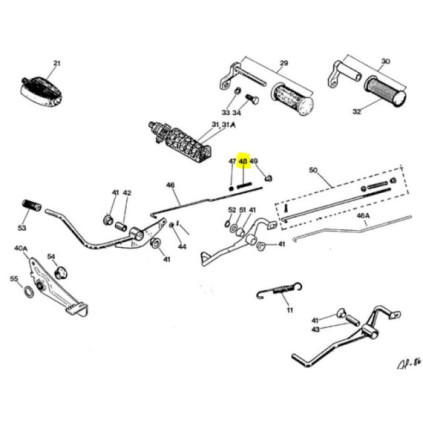 Brake rod spring, Tunturi