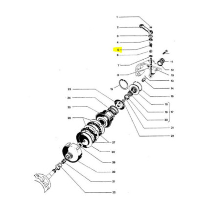 Clutch arm spring, Tunturi Maxi, Sport ,Super Sport, Tiger, Break