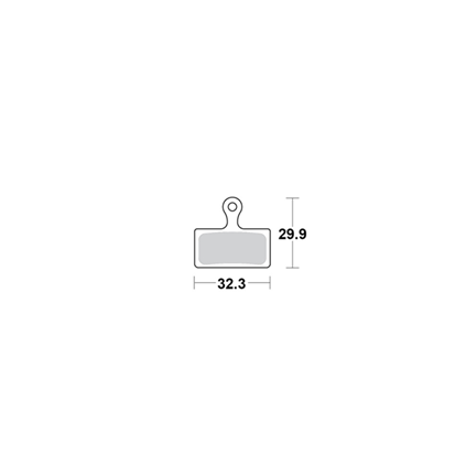 Motomaster Brake pad bicycle Organic: Shimano G type