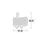 Motomaster Brake pad bicycle Sinter: Avid BB7, Juicy