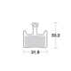 Motomaster Brake pad bicycle Organic: Hayes Prime