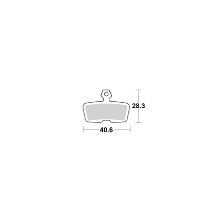 Motomaster Brake pad bicycle Sinter: Avid Code R, Sram Guide RE