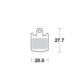 Motomaster Brake pad bicycle Organic: Hope DH4, M4