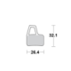 Motomaster Brake pad bicycle Organic: Hayes El Camino