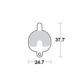 Motomaster Brake pad bicycle Organic: Logan DX