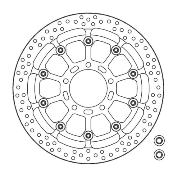 Motomaster Kit T-Floater Oversize Kawasaki 320x6mm