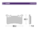 Motomaster Brake pad RoadPRO Carbon Racing
